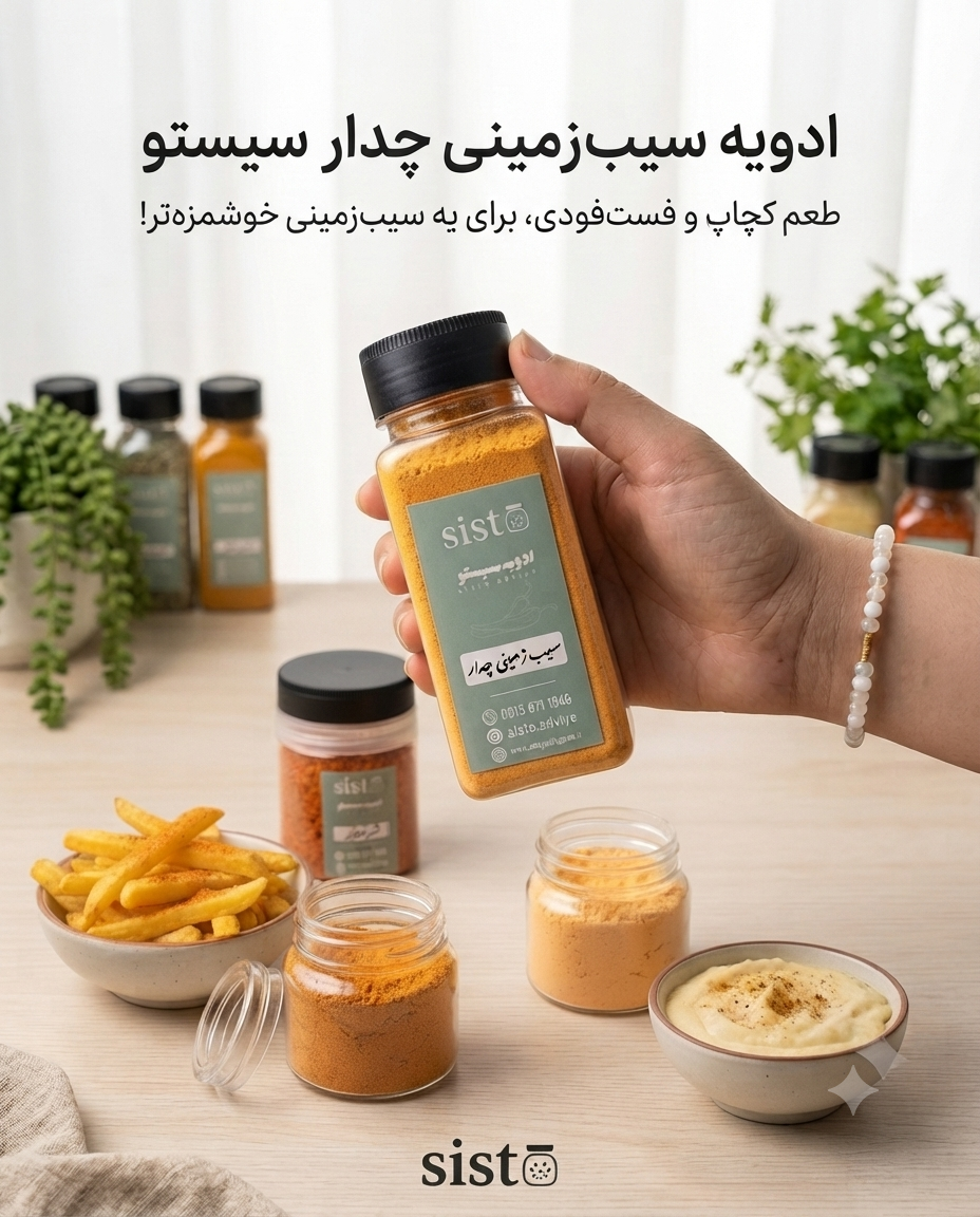 ادویه سیب زمینی چدار